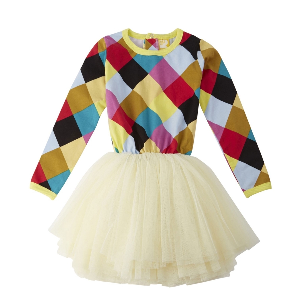 Rock Your Kid Girls Harlequin Dress size 3
